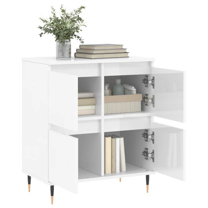 Sideboard Hochglanz-Weiß 60x35x70 cm Holzwerkstoff - Pazzar.ch