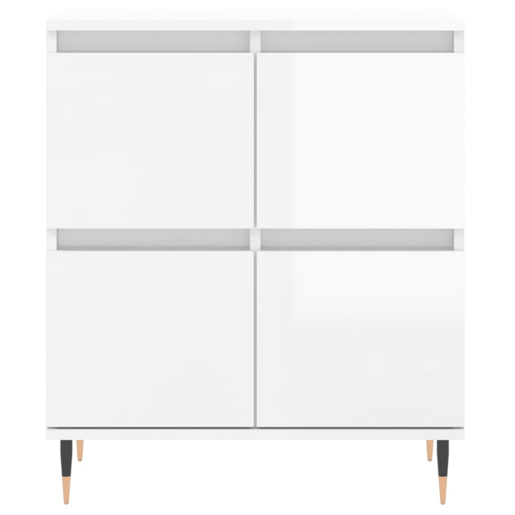 Sideboard Hochglanz-Weiß 60x35x70 cm Holzwerkstoff - Pazzar.ch