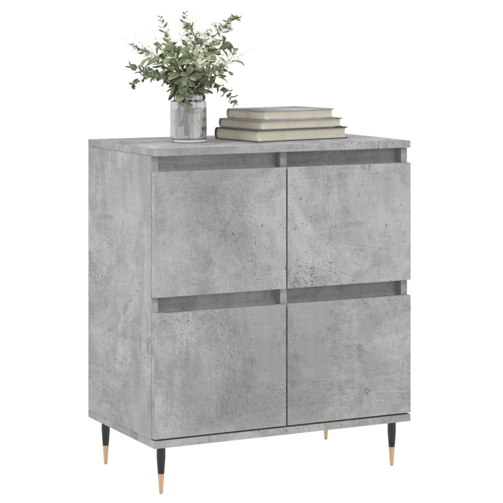 Sideboard Betongrau 60x35x70 cm Holzwerkstoff - Pazzar.ch