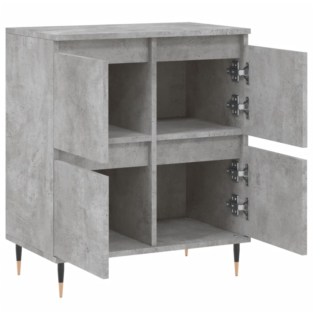 Sideboard Betongrau 60x35x70 cm Holzwerkstoff - Pazzar.ch