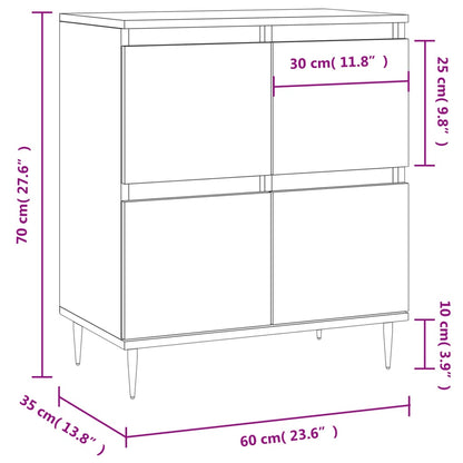 Sideboard Räuchereiche 60x35x70 cm Holzwerkstoff - Pazzar.ch
