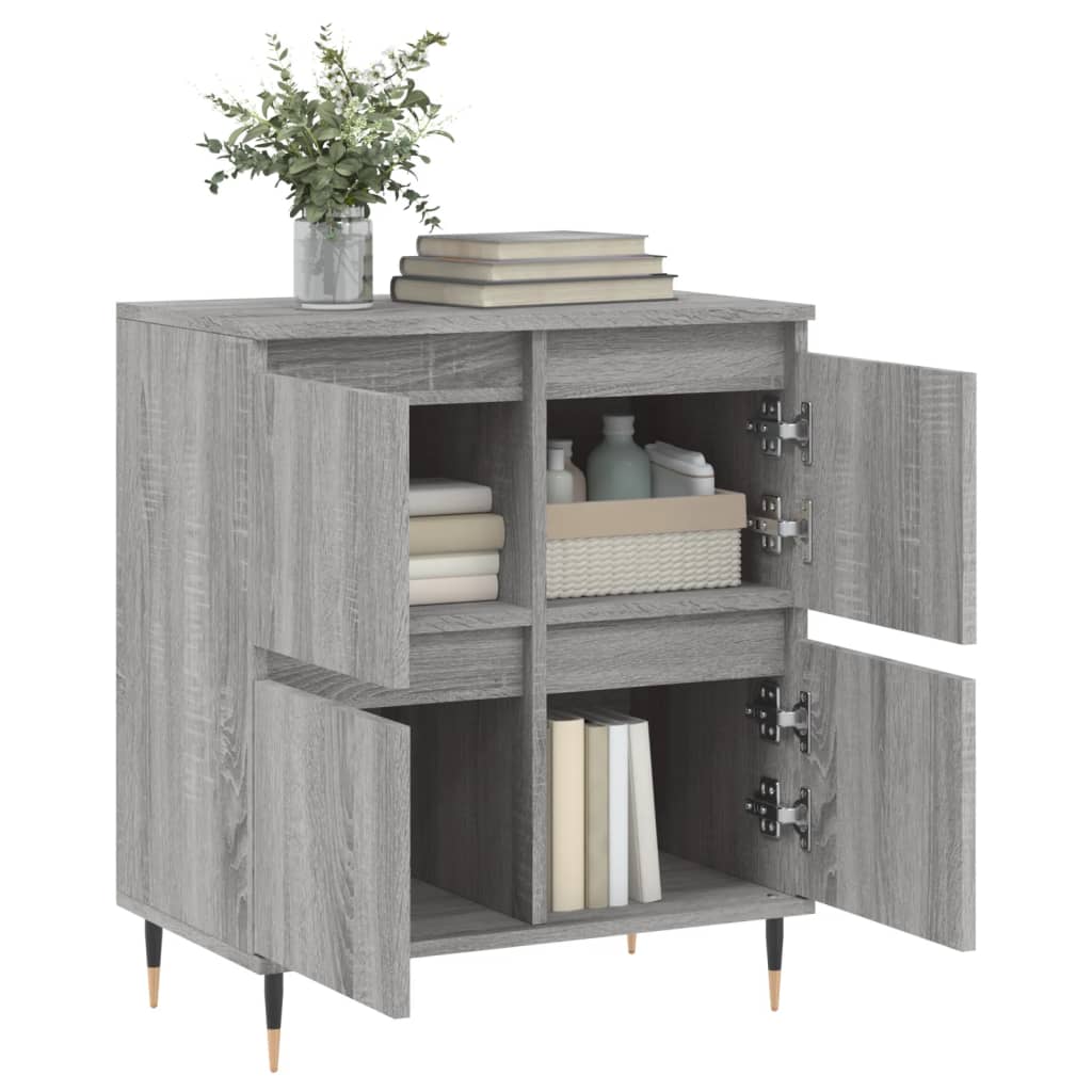 Sideboard Grau Sonoma 60x35x70 cm Holzwerkstoff - Pazzar.ch