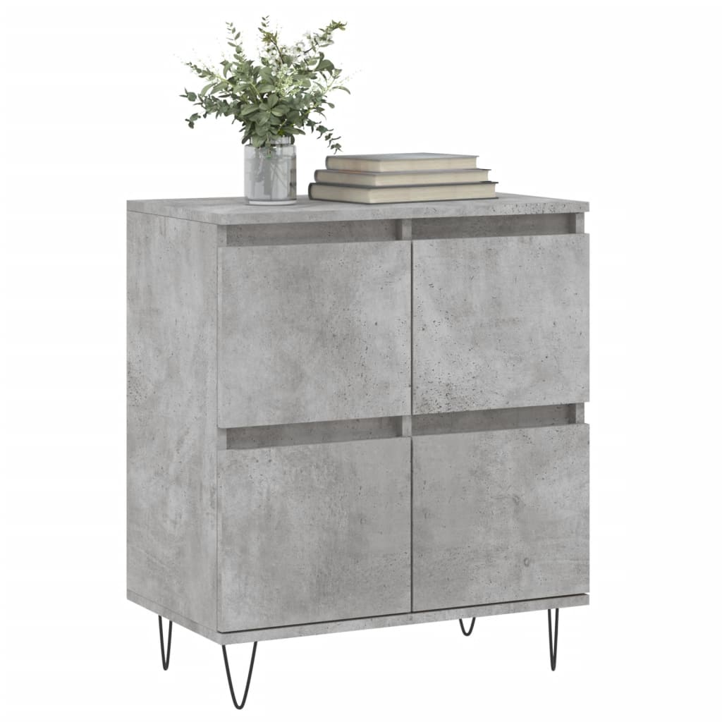 Sideboard Betongrau 60x35x70 cm Holzwerkstoff - Pazzar.ch