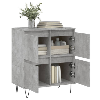 Sideboard Betongrau 60x35x70 cm Holzwerkstoff - Pazzar.ch