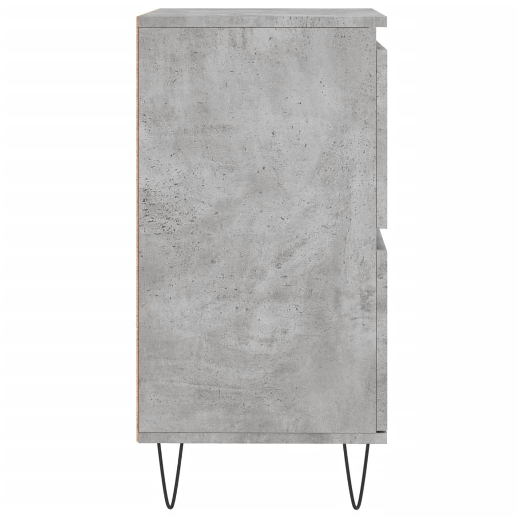 Sideboard Betongrau 60x35x70 cm Holzwerkstoff - Pazzar.ch