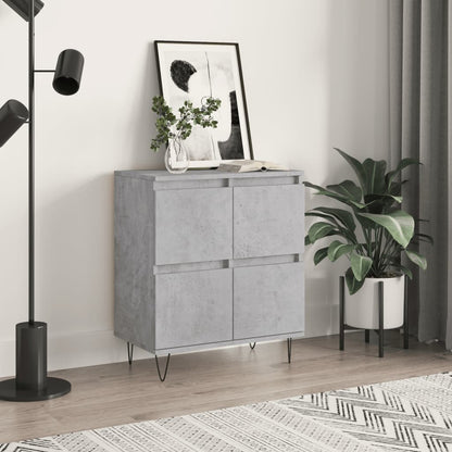 Sideboard Betongrau 60x35x70 cm Holzwerkstoff - Pazzar.ch