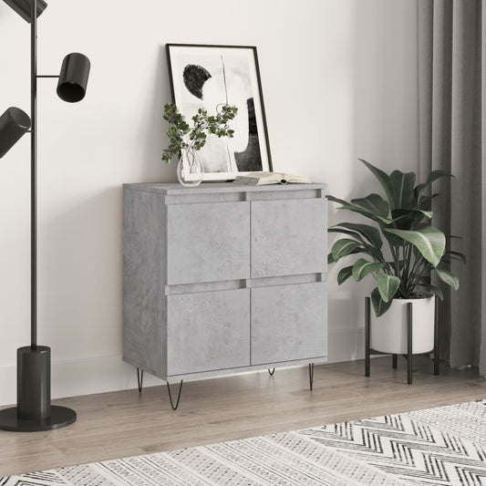 Sideboard Betongrau 60x35x70 cm Holzwerkstoff - Pazzar.ch