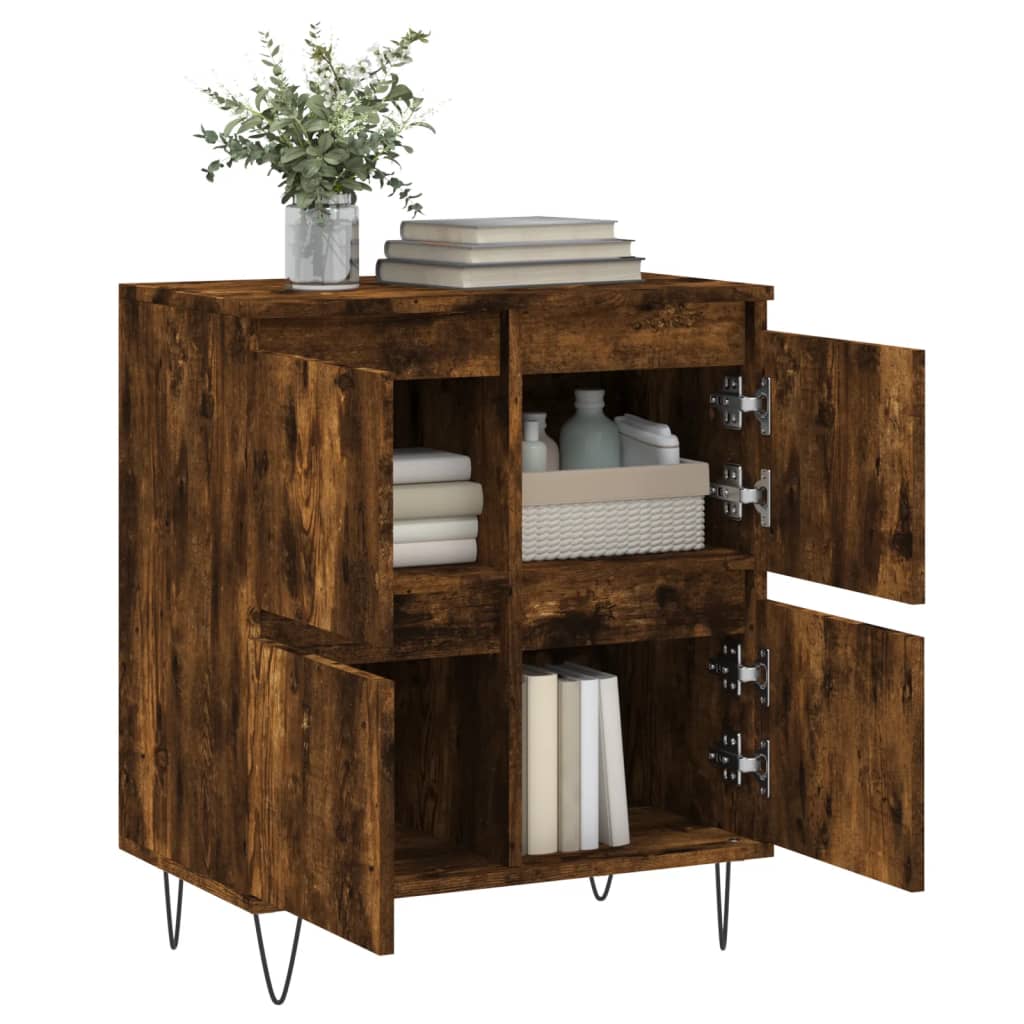 Sideboard Räuchereiche 60x35x70 cm Holzwerkstoff - Pazzar.ch