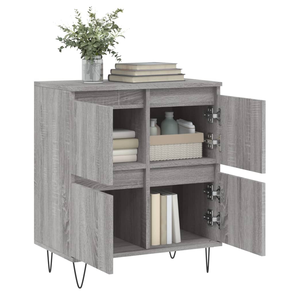 Sideboard Grau Sonoma 60x35x70 cm Holzwerkstoff - Pazzar.ch