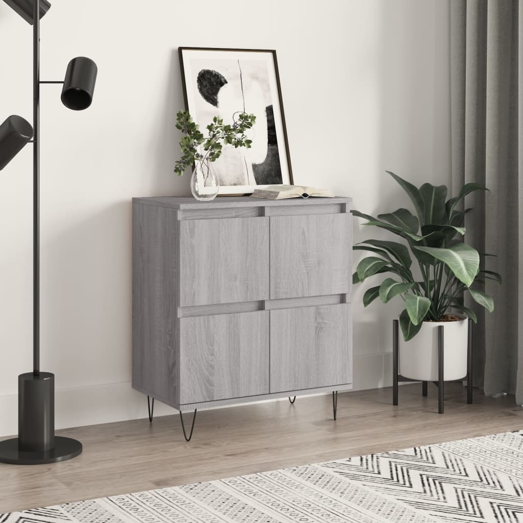 Sideboard Grau Sonoma 60x35x70 cm Holzwerkstoff - Pazzar.ch