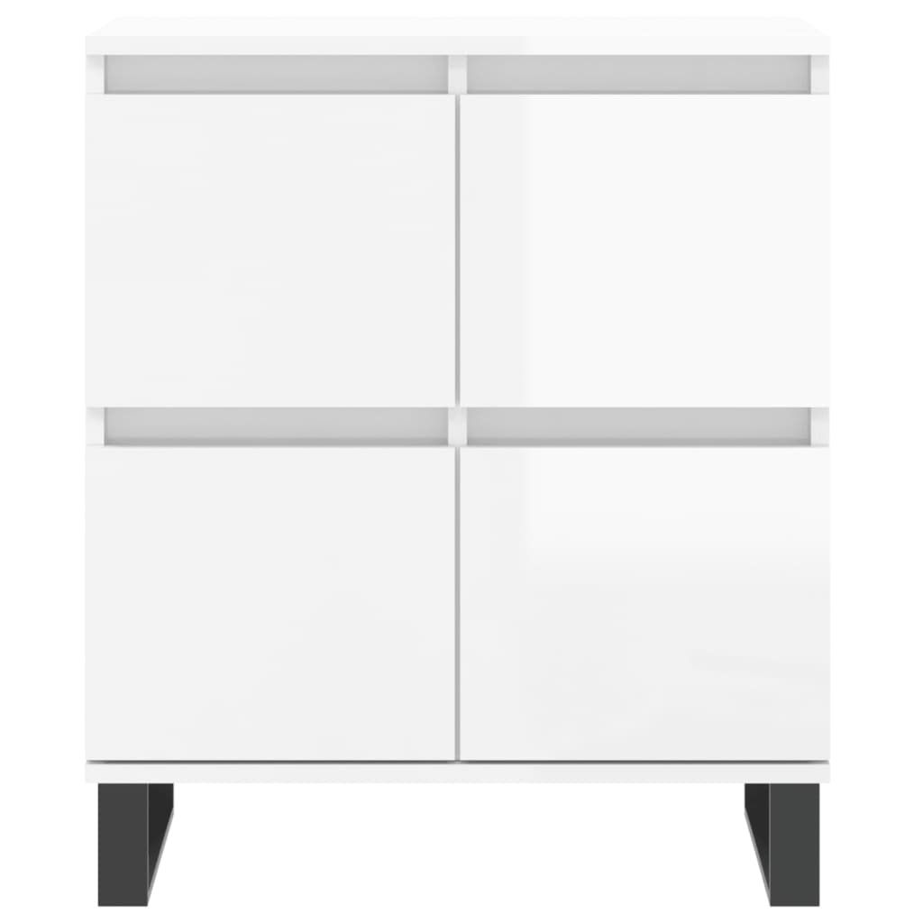 Sideboard Hochglanz-Weiß 60x35x70 cm Holzwerkstoff - Pazzar.ch