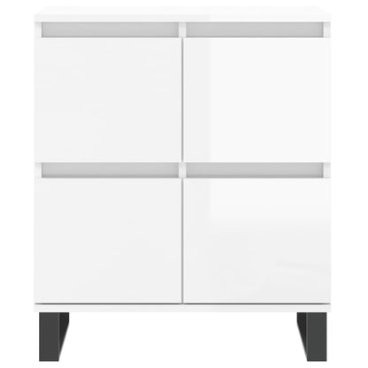 Sideboard Hochglanz-Weiß 60x35x70 cm Holzwerkstoff - Pazzar.ch