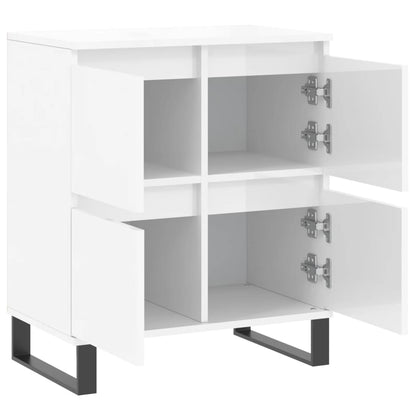 Sideboard Hochglanz-Weiß 60x35x70 cm Holzwerkstoff - Pazzar.ch