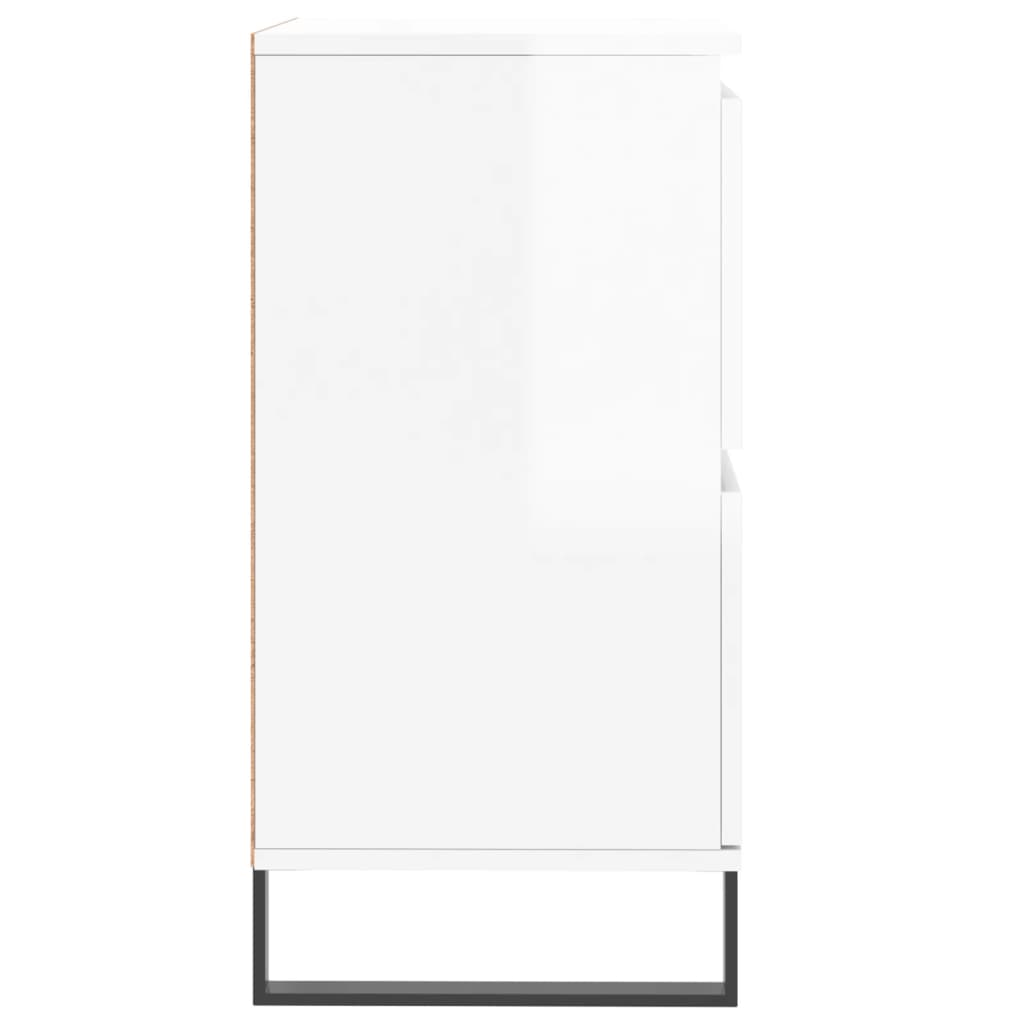 Sideboard Hochglanz-Weiß 60x35x70 cm Holzwerkstoff - Pazzar.ch