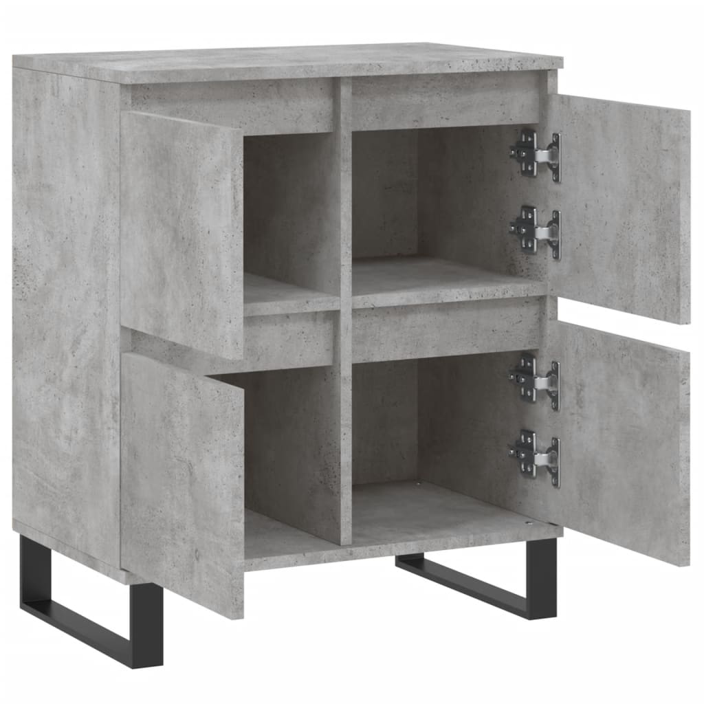 Sideboard Betongrau 60x35x70 cm Holzwerkstoff - Pazzar.ch