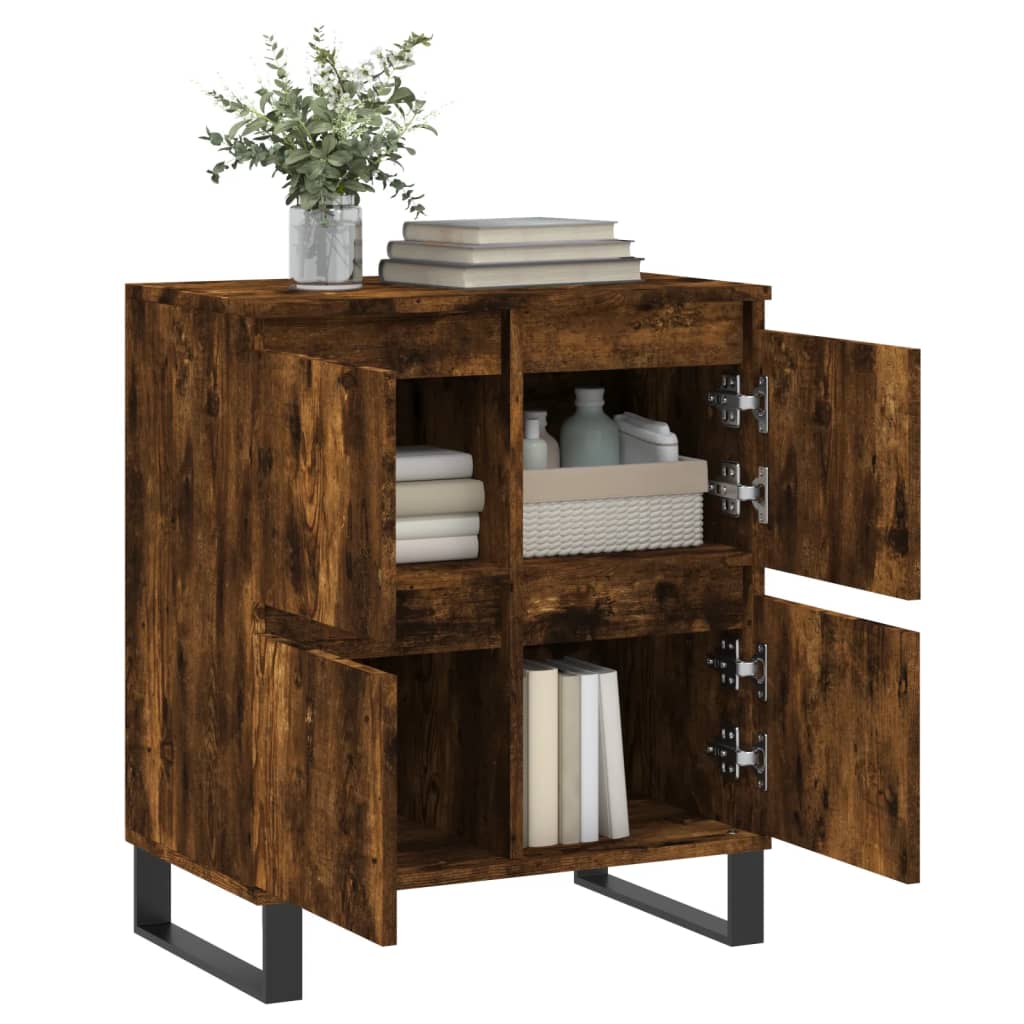 Sideboard Räuchereiche 60x35x70 cm Holzwerkstoff - Pazzar.ch