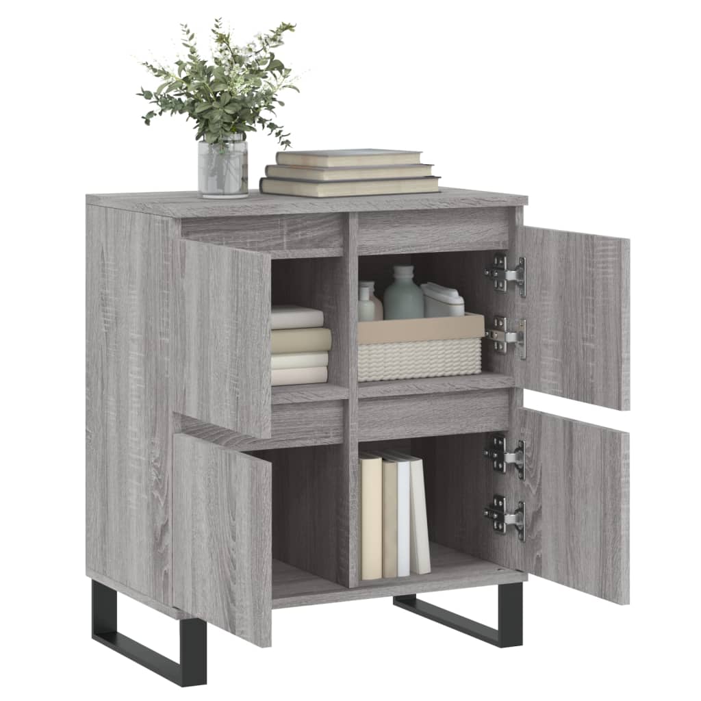 Sideboard Grau Sonoma 60x35x70 cm Holzwerkstoff - Pazzar.ch