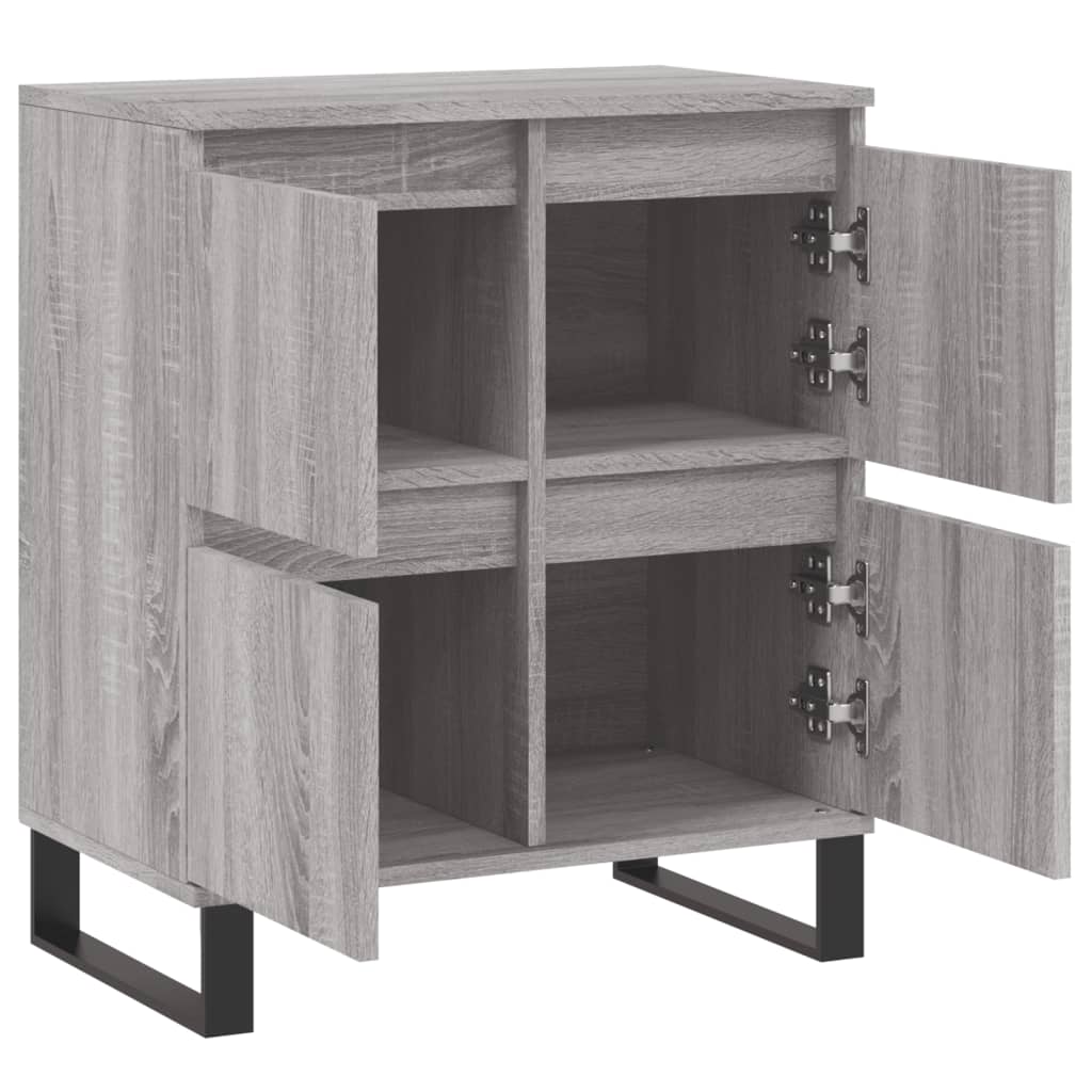 Sideboard Grau Sonoma 60x35x70 cm Holzwerkstoff - Pazzar.ch