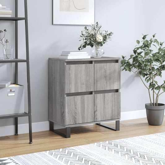 Sideboard Grau Sonoma 60x35x70 cm Holzwerkstoff - Pazzar.ch