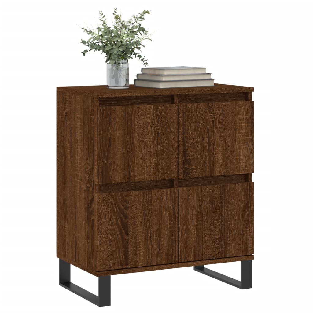 Sideboard Braun Eichen-Optik 60x35x70 cm Holzwerkstoff - Pazzar.ch