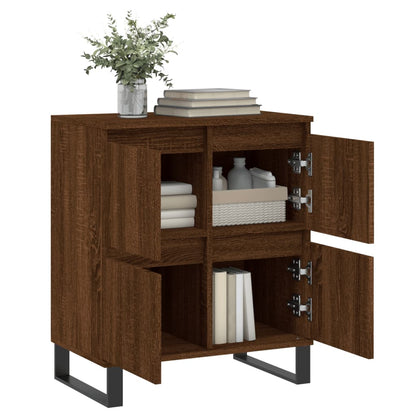 Sideboard Braun Eichen-Optik 60x35x70 cm Holzwerkstoff - Pazzar.ch