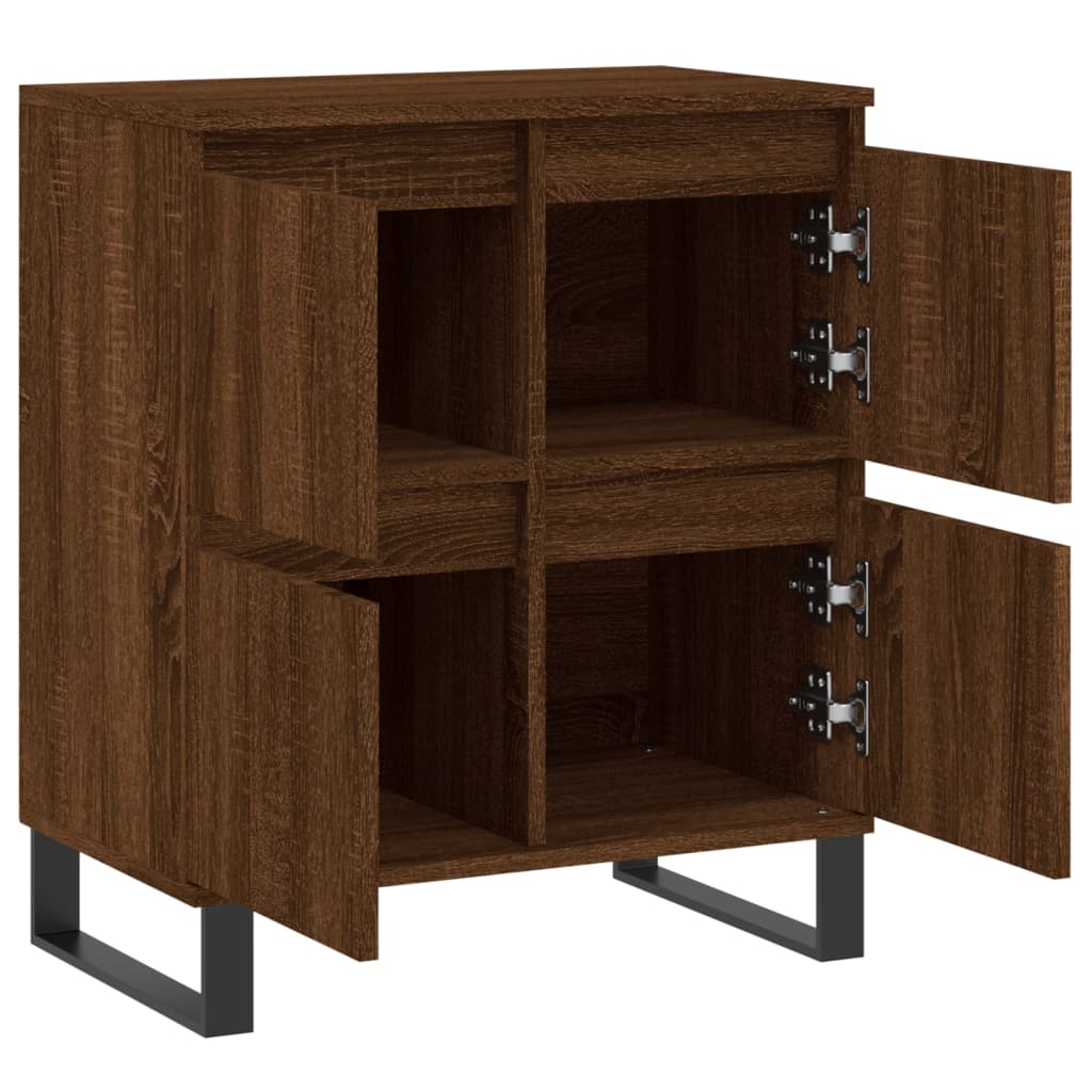 Sideboard Braun Eichen-Optik 60x35x70 cm Holzwerkstoff - Pazzar.ch