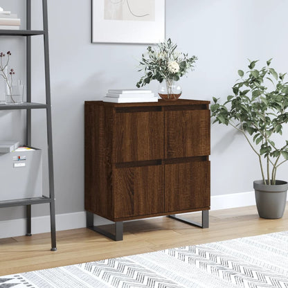 Sideboard Braun Eichen-Optik 60x35x70 cm Holzwerkstoff - Pazzar.ch