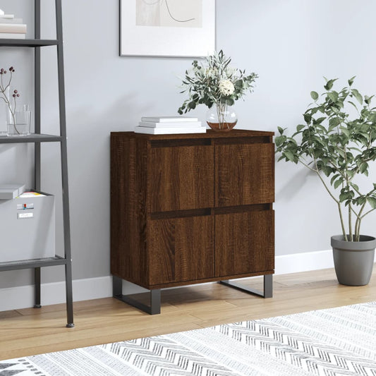 Sideboard Braun Eichen-Optik 60x35x70 cm Holzwerkstoff - Pazzar.ch