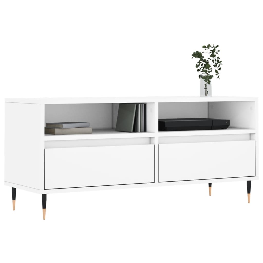 TV-Schrank Weiß 100x34,5x44,5 cm Holzwerkstoff - Pazzar.ch