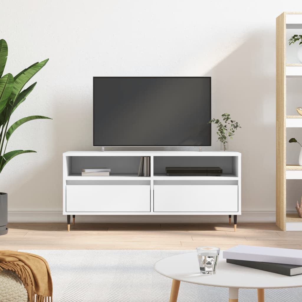 TV-Schrank Weiß 100x34,5x44,5 cm Holzwerkstoff - Pazzar.ch