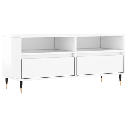 TV-Schrank Hochglanz-Weiß 100x34,5x44,5 cm Holzwerkstoff - Pazzar.ch
