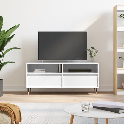 TV-Schrank Hochglanz-Weiß 100x34,5x44,5 cm Holzwerkstoff - Pazzar.ch
