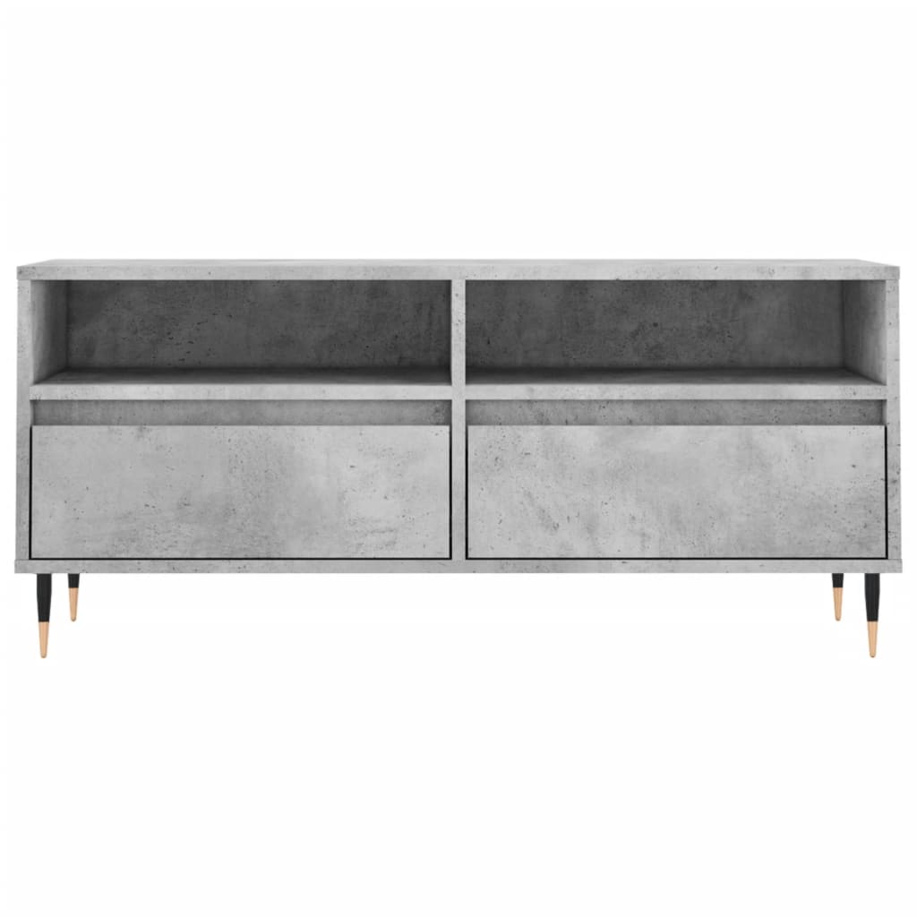TV-Schrank Betongrau 100x34,5x44,5 cm Holzwerkstoff - Pazzar.ch