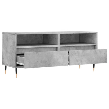 TV-Schrank Betongrau 100x34,5x44,5 cm Holzwerkstoff - Pazzar.ch