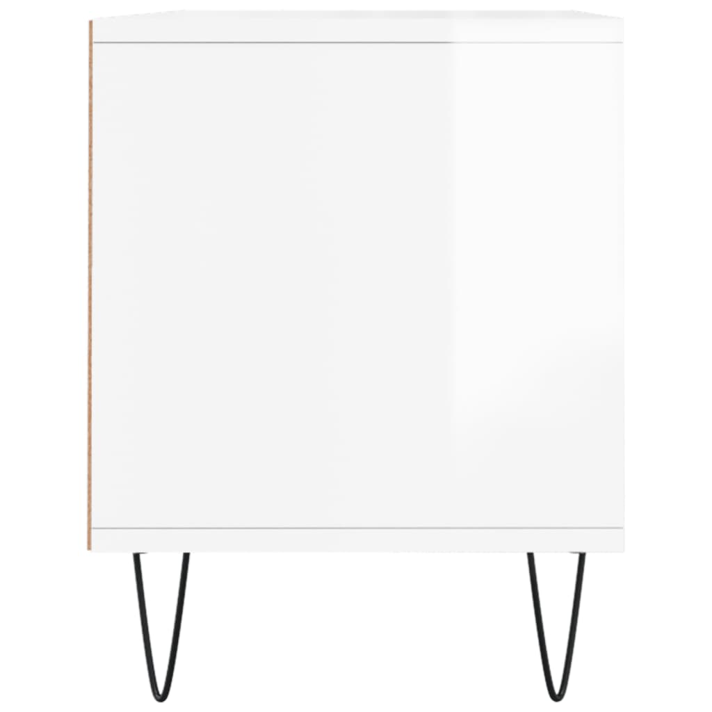 TV-Schrank Hochglanz-Weiß 100x34,5x44,5 cm Holzwerkstoff - Pazzar.ch
