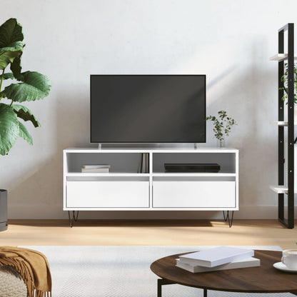 TV-Schrank Hochglanz-Weiß 100x34,5x44,5 cm Holzwerkstoff - Pazzar.ch
