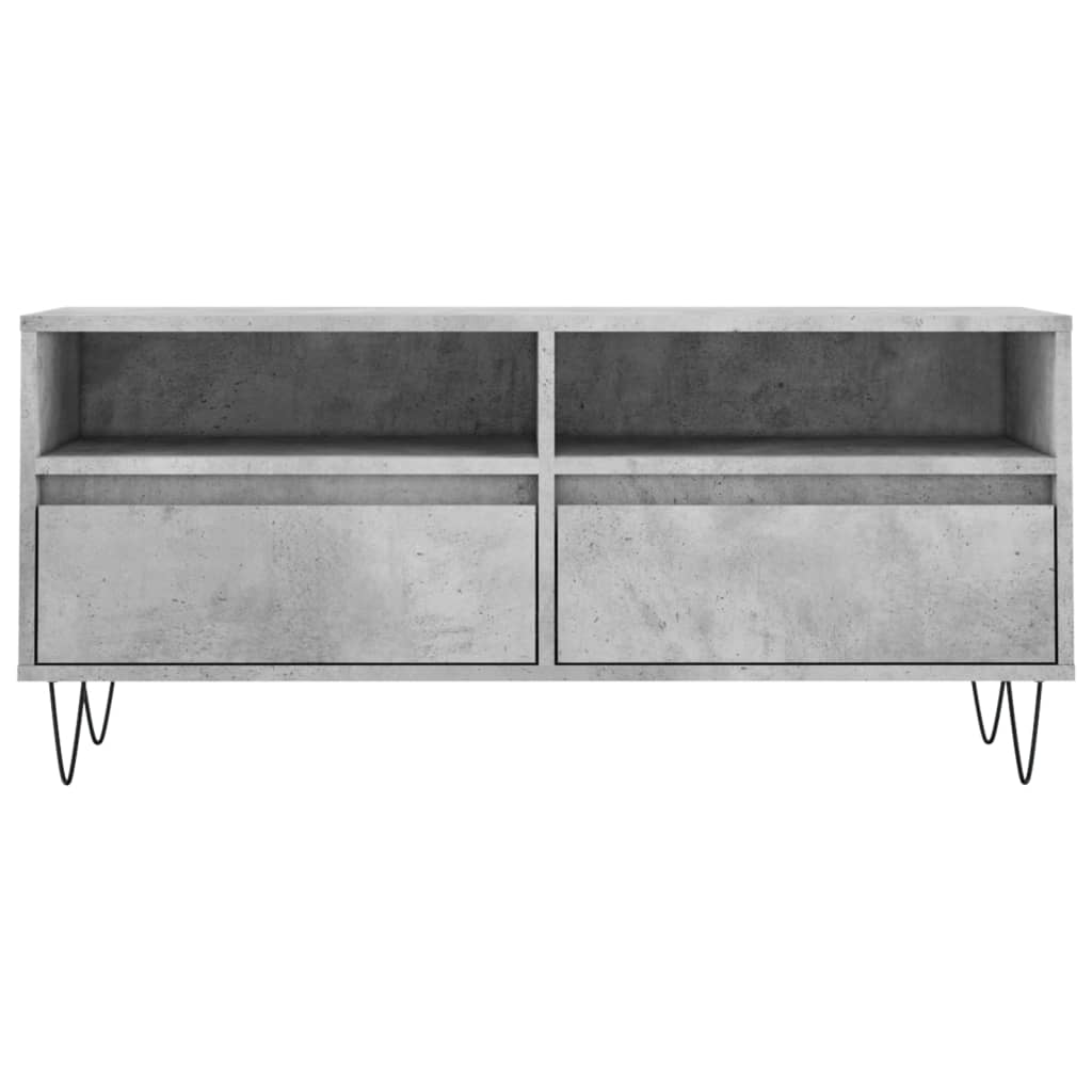 TV-Schrank Betongrau 100x34,5x44,5 cm Holzwerkstoff - Pazzar.ch