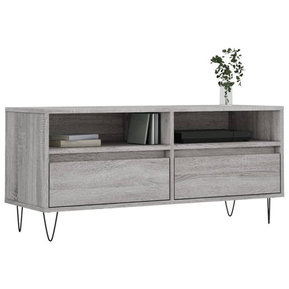 TV-Schrank Grau Sonoma 100x34,5x44,5 cm Holzwerkstoff - Pazzar.ch