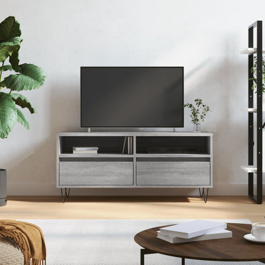 TV-Schrank Grau Sonoma 100x34,5x44,5 cm Holzwerkstoff - Pazzar.ch