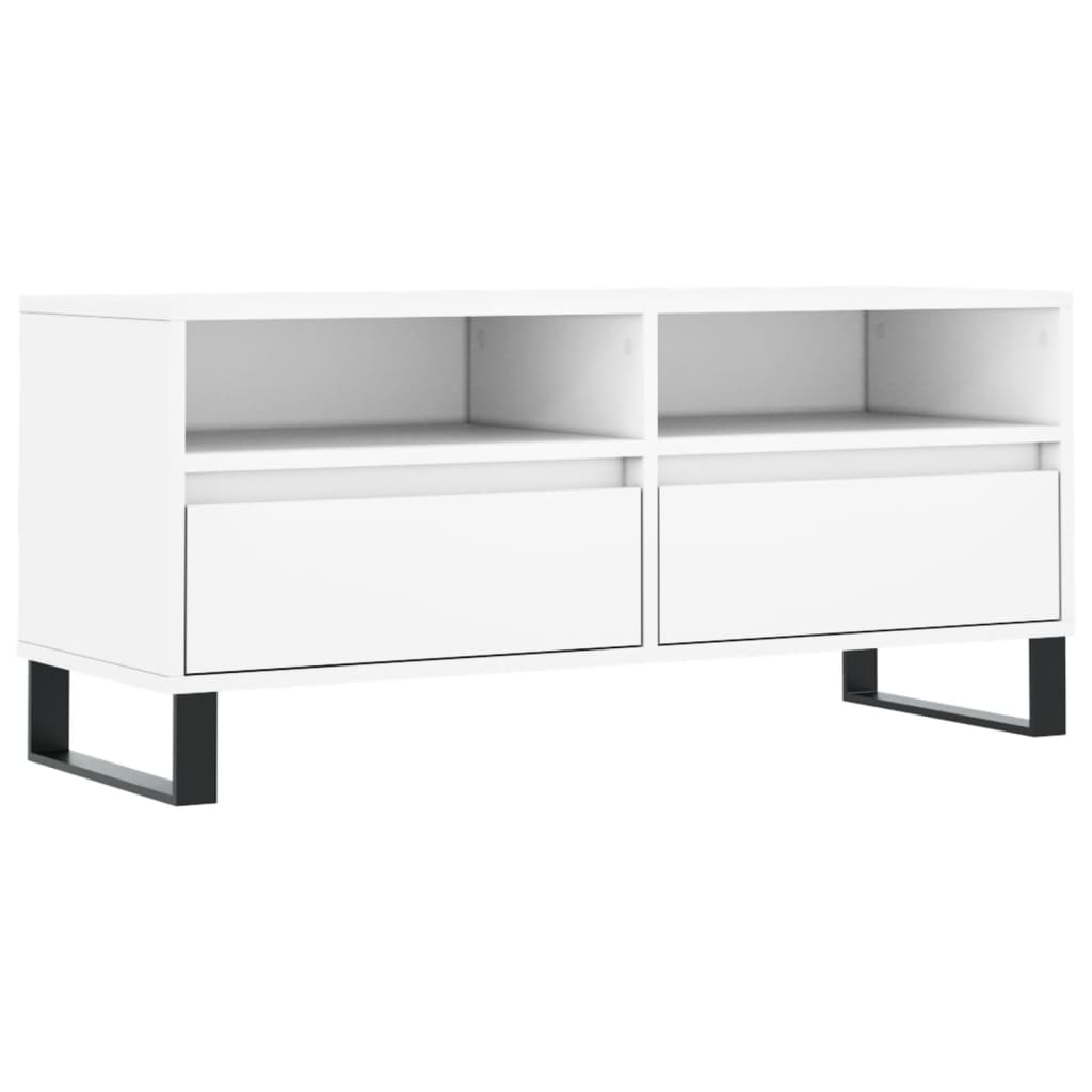 TV-Schrank Weiß 100x34,5x44,5 cm Holzwerkstoff - Pazzar.ch