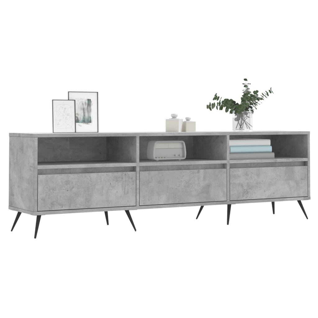 TV-Schrank Betongrau 150x30x44,5 cm Holzwerkstoff - Pazzar.ch
