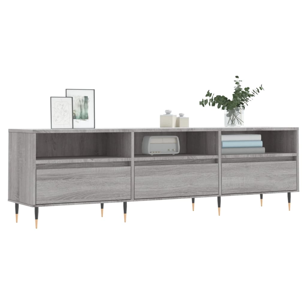 TV-Schrank Grau Sonoma 150x30x44,5 cm Holzwerkstoff - Pazzar.ch
