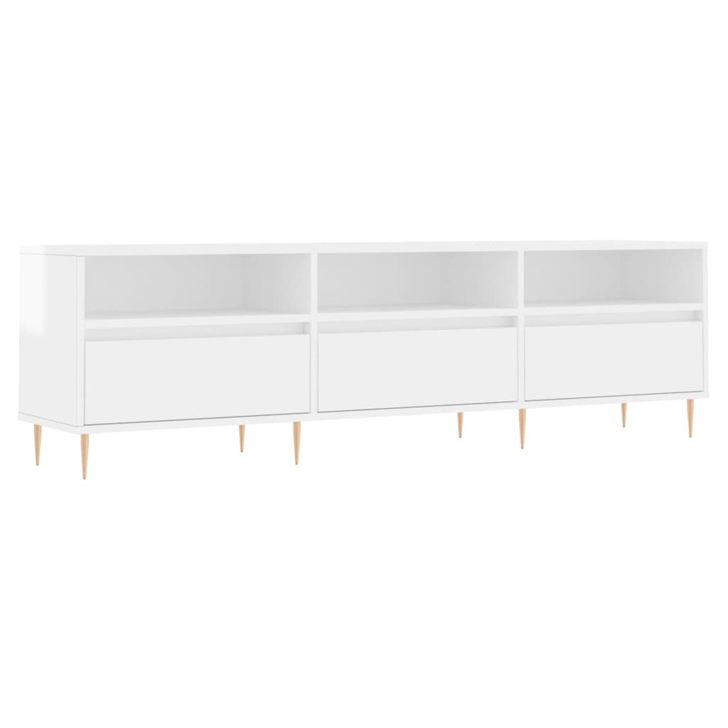 TV-Schrank Hochglanz-Weiß 150x30x44,5 cm Holzwerkstoff - Pazzar.ch