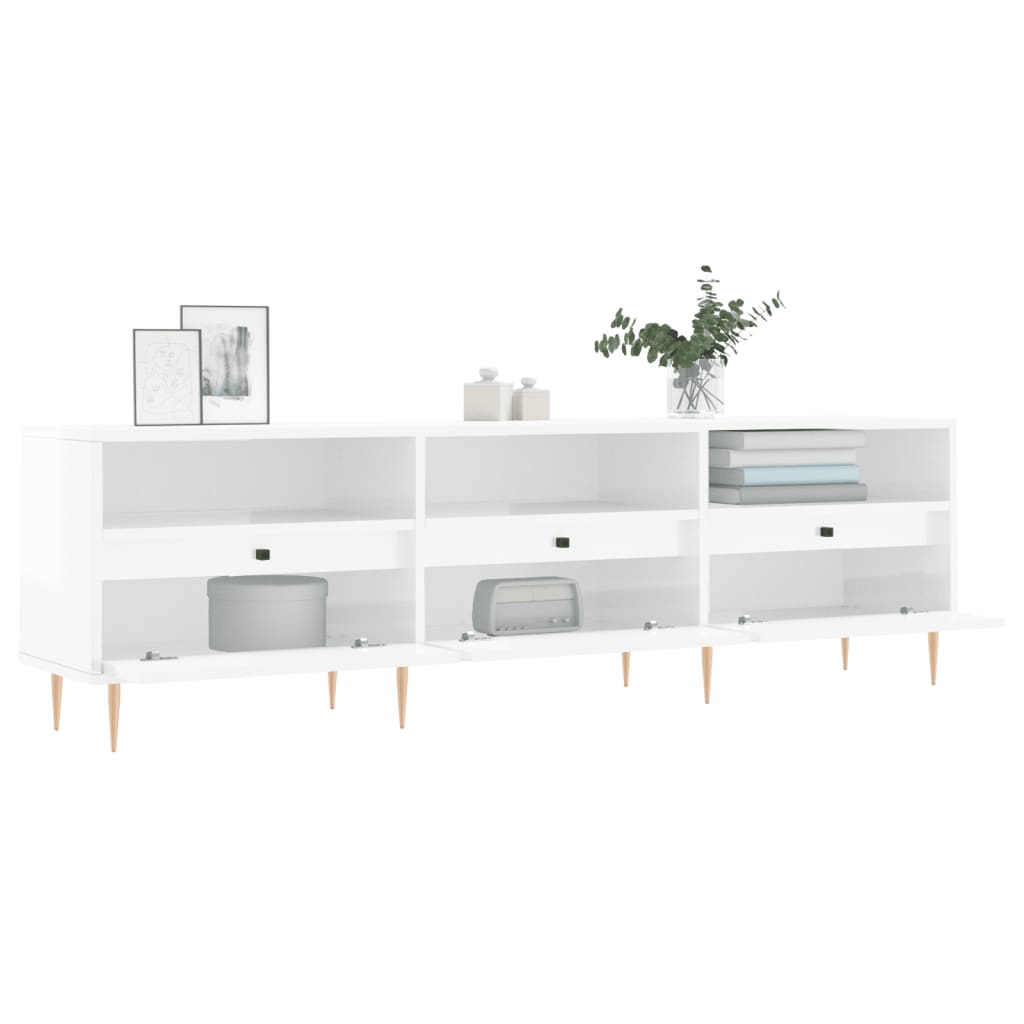 TV-Schrank Hochglanz-Weiß 150x30x44,5 cm Holzwerkstoff - Pazzar.ch