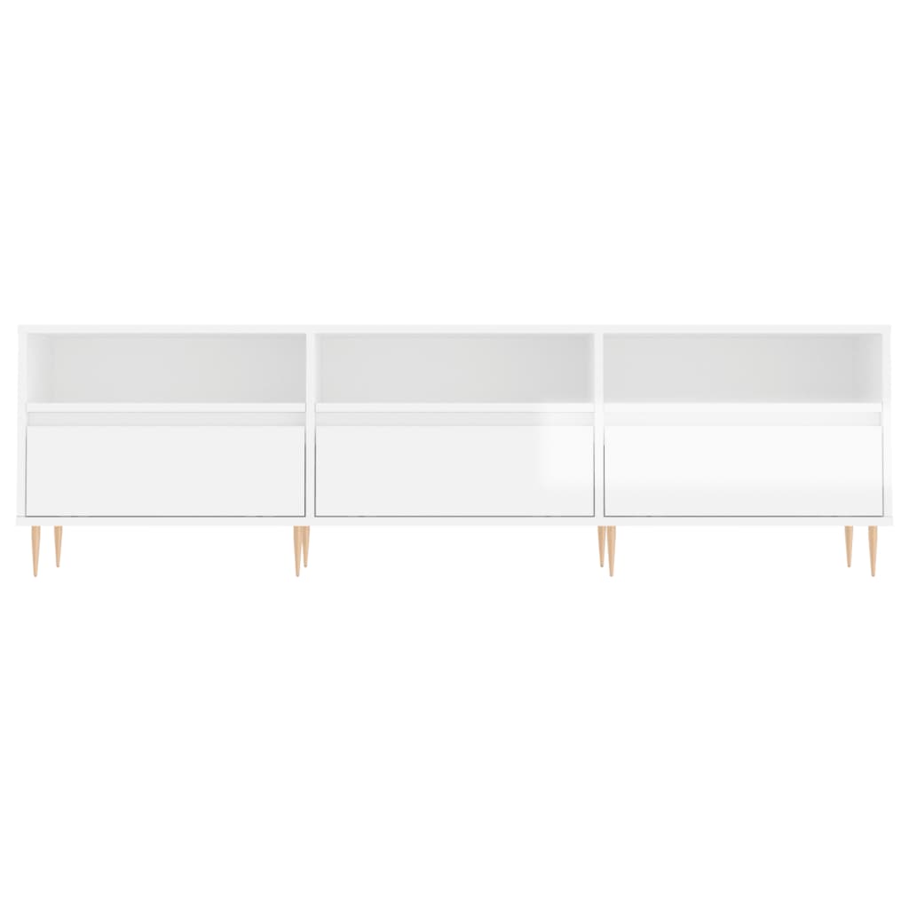TV-Schrank Hochglanz-Weiß 150x30x44,5 cm Holzwerkstoff - Pazzar.ch