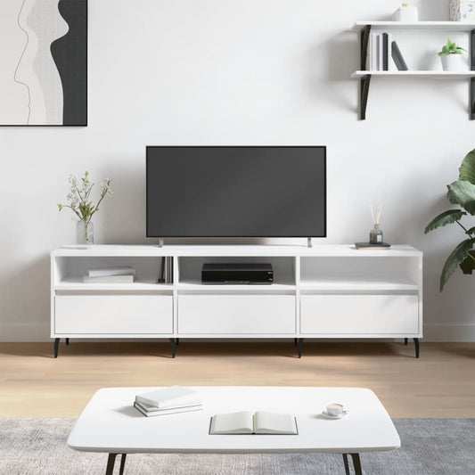 TV-Schrank Weiß 150x30x44,5 cm Holzwerkstoff - Pazzar.ch
