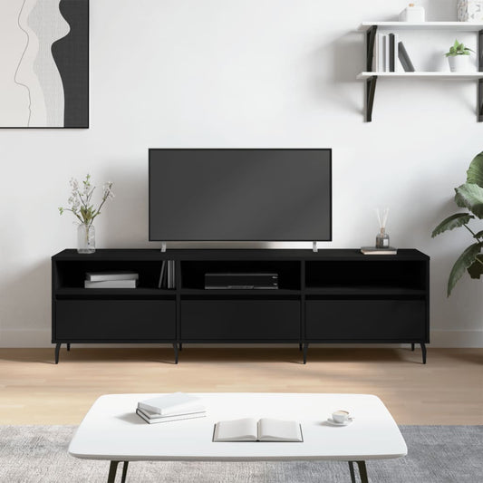 TV-Schrank Schwarz 150x30x44,5 cm Holzwerkstoff - Pazzar.ch