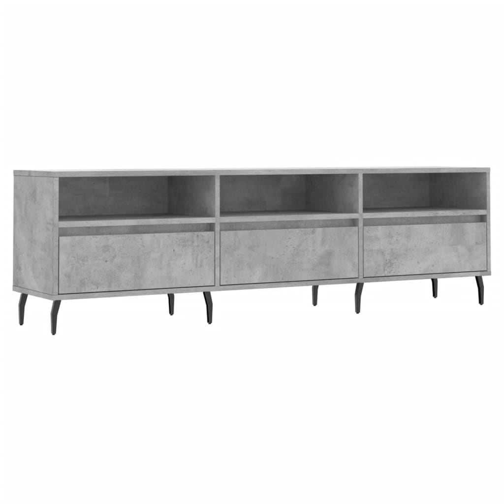 TV-Schrank Betongrau 150x30x44,5 cm Holzwerkstoff - Pazzar.ch