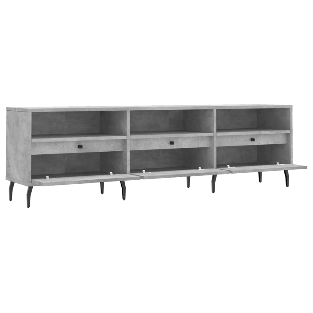 TV-Schrank Betongrau 150x30x44,5 cm Holzwerkstoff - Pazzar.ch