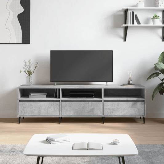 TV-Schrank Betongrau 150x30x44,5 cm Holzwerkstoff - Pazzar.ch